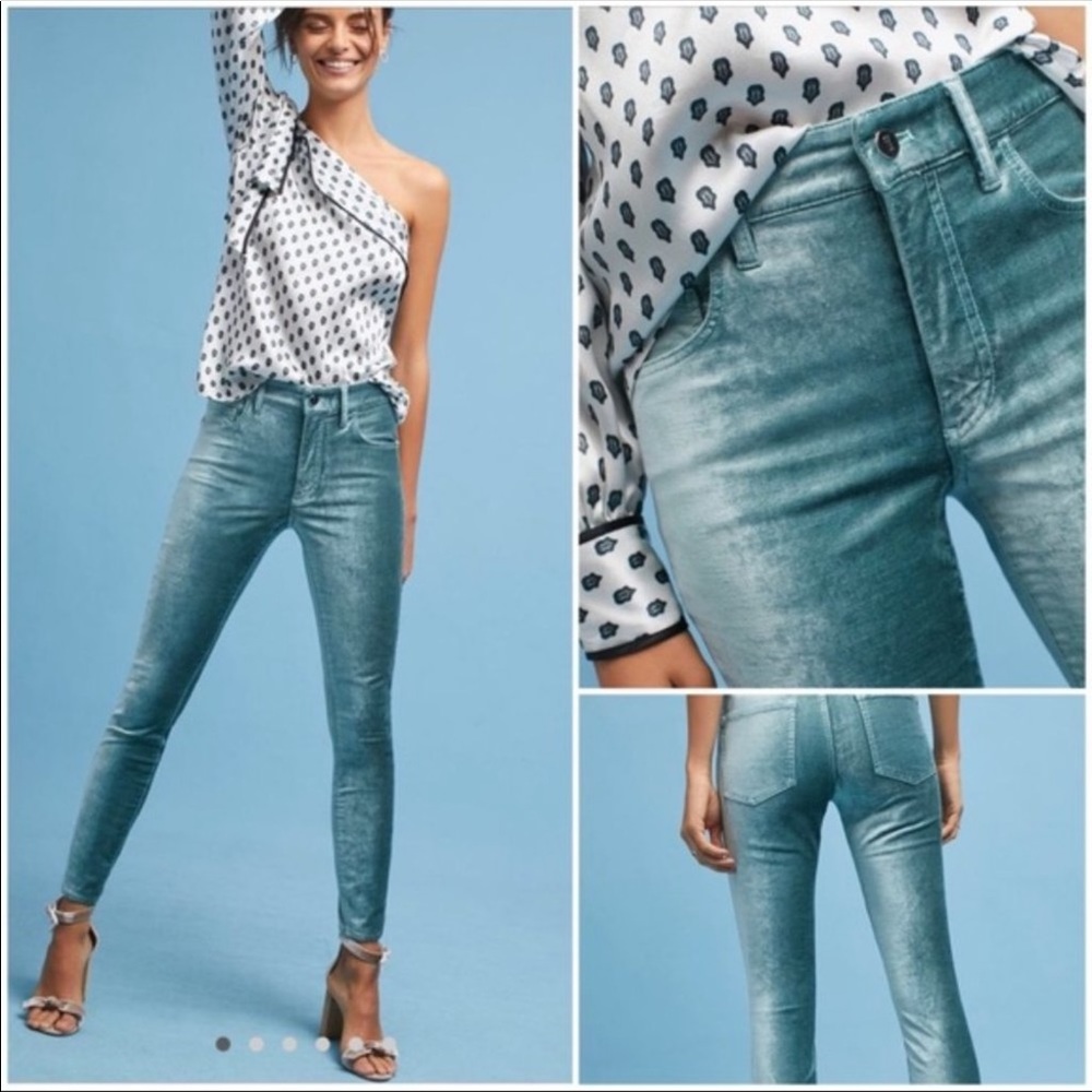 Anthropologie Blue Skinny Jeans